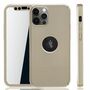 Handyh�lle Schutzh�lle f�r Apple iPhone 12 / 12 Pro Full Case Cover Displayschutz 360 Gold