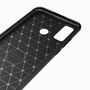 Huawei P smart 2020 TPU Case Carbon Fiber Optik Brushed Schutz H�lle Schwarz
