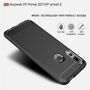 Huawei P smart Pro TPU Case Carbon Fiber Optik Brushed Schutz H�lle Schwarz