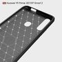 Huawei P smart Pro TPU Case Carbon Fiber Optik Brushed Schutz H�lle Schwarz
