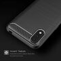 Samsung Galaxy A01 TPU Case Carbon Fiber Optik Brushed Schutz H�lle Schwarz