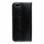Apple iPhone 6 / 6s Tasche Handy H�lle Schutz Cover mit Kartenfach Glitzer Schwarz