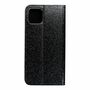 Apple iPhone 11 Pro Max Tasche Handy H�lle Schutz Cover mit Kartenfach Glitzer Schwarz