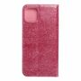 Apple iPhone 11 Pro Max Tasche Handy H�lle Schutz Cover mit Kartenfach Glitzer Rosa