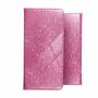 Apple iPhone 11 Pro Max Tasche Handy H�lle Schutz Cover mit Kartenfach Glitzer Rosa