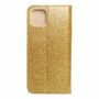Apple iPhone 11 Pro Max Tasche Handy H�lle Schutz Cover mit Kartenfach Glitzer Gold