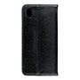 Huawei Y5 (2019) Tasche Handy H�lle Schutz Cover mit Kartenfach Glitzer Schwarz