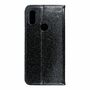 Xiaomi Redmi 7 Tasche Handy H�lle Schutz Cover mit Kartenfach Glitzer Schwarz