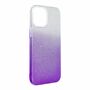 Apple iPhone 12 Pro Max Handyh�lle Case H�lle Silikon Glitzer Violett