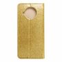 Xiaomi Mi 10T Lite 5G Tasche Handy H�lle Schutz Cover mit Kartenfach Glitzer Gold