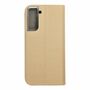 Samsung Galaxy S21 Tasche Handy H�lle Schutz-Cover Flip-Case Gold