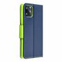 Apple iPhone 13 Pro Max Tasche Handy H�lle Schutz-Cover Flip-Case mit Kartenfach Blau