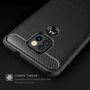 Motorola Moto G9 Play TPU Case Carbon Fiber Optik Brushed Schutz H�lle Schwarz