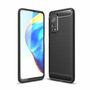 Xiaomi Mi 10T TPU Case Carbon Fiber Optik Brushed Schutz H�lle Schwarz
