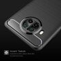 Xiaomi Mi 10T Lite TPU Case Carbon Fiber Optik Brushed Schutz H�lle Schwarz