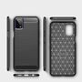 LG K42 / K52 / K62 TPU Case Carbon Fiber Optik Brushed Schutz H�lle Schwarz