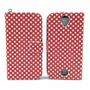  Handyh�lle Tasche + 1 Panzer Schutz Glas f�r Case Handy Acer Liquid Z330 Polka Dot Rot
