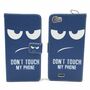  Handyh�lle Tasche + 1 Panzer Schutz Glas f�r Case Handy Wiko Lenny Case Dont Touch my Handy