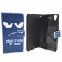  Handyh�lle Tasche + 1 Panzer Schutz Glas f�r Case Handy Wiko Pulp Dont Touch my Handy
