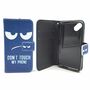  Handyh�lle Tasche + 1 Panzer Schutz Glas f�r Case Handy Wiko Sunset 2 Dont Touch my Handy