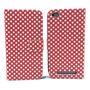  Handyh�lle Tasche + 1 Panzer Schutz Glas f�r Case Handy Xiaomi Redmi 3 Polka Dot Rot
