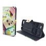  Handyh�lle Tasche + 1 Panzer Schutz Glas f�r Case Handy ZTE Blade V6 Schriftzug Marshmallows