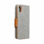 Apple iPhone 6 / 6s Tasche Handy H�lle Schutz-Cover Flip-Case Grau