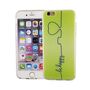  Handy H�lle f�r Apple iPhone 6 / 6s Cover Case Schutz Tasche Motiv Slim TPU + Panzer Schutz Glas 9H Be Happy Gr�n