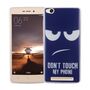  Handy H�lle f�r Xiaomi Redmi 3 Cover Case Schutz Tasche Motiv Slim TPU + Panzer Schutz Glas 9H Dont Touch my Handy Blau