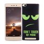  Handy H�lle f�r Xiaomi Redmi 3 Cover Case Schutz Tasche Motiv Slim TPU + Panzer Schutz Glas 9H Dont Touch my Handy Gr�n