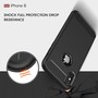 Apple iPhone XS Cover TPU Case Silikon Schutz-H�lle Handy Bumper Carbon Optik Schwarz