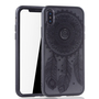 Handy H�lle Mandala f�r Apple iPhone XS Design Case Schutzh�lle Motiv Traumf�nger Cover Tasche Bumper Schwarz