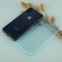 Crystal Case H�lle f�r Apple iPhone XS Blau Rahmen Full Body