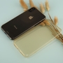 Crystal Case H�lle f�r Apple iPhone XS Gold Rahmen Full Body
