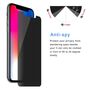 Apple iPhone XR Blickschutz Panzer Schutz Glas Anti-Spy Glasfolie 9H - 2 St�ck