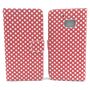 Handyh�lle Tasche f�r Case Handy HTC 10 Polka Dot Rot