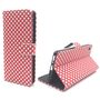 Handyh�lle Tasche f�r Case Handy Sony Xperia XA Polka Dot Rot