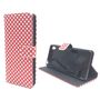  Handyh�lle Tasche f�r Case Handy Sony Xperia XA Polka Dot Rot