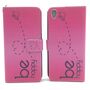  Handyh�lle Tasche f�r Case Handy Sony Xperia XA Be Happy Pink