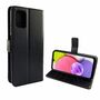 Samsung Galaxy A02s Tasche Handy H�lle Schutz-Cover Flip-Case mit Kartenfach Schwarz