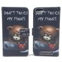 Handyh�lle Tasche f�r Case Handy Wiko Jerry Schriftzug B�r mit Kettens�ge