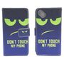  Handyh�lle Tasche f�r Case Handy Wiko Sunny Dont Touch My Handy Gr�n