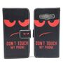  Handyh�lle Tasche f�r Case Handy Samsung Galaxy A3 2015 Dont Touch Rot