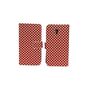  Handyh�lle Tasche f�r Case Handy Vodafone Smart Prime 7 Polka Dot Rot
