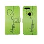  Handyh�lle Tasche f�r Case Handy Google Pixel Be Happy Gr�n