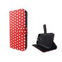  Handyh�lle Tasche f�r Case Handy Huawei Nova Polka Dot Rot