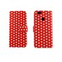  Handyh�lle Tasche f�r Case Handy Huawei Nova Polka Dot Rot