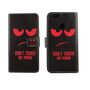 Dont Touch My Handy Case Handyh�lle Huawei Nova Panzer Schutz Glas Klapph�lle Wallet Case