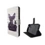  Handyh�lle Tasche f�r Case Handy Vodafone Smart Prime 7 B�ser Hund Wei�