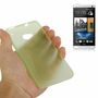 Schutzh�lle Case Ultra D�nn 0,3mm f�r Handy HTC One M7 Gr�n Transparent